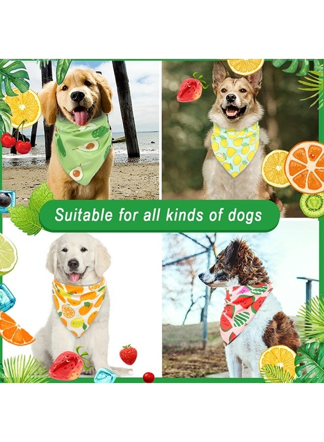 VIPITH 6 Pack Bundles Dog Bandanas, Bows & Bow Ties - Summer, Spring Floral Fruity Patterns for Boys and Girls' Dogs (Small to Large) - Image 5