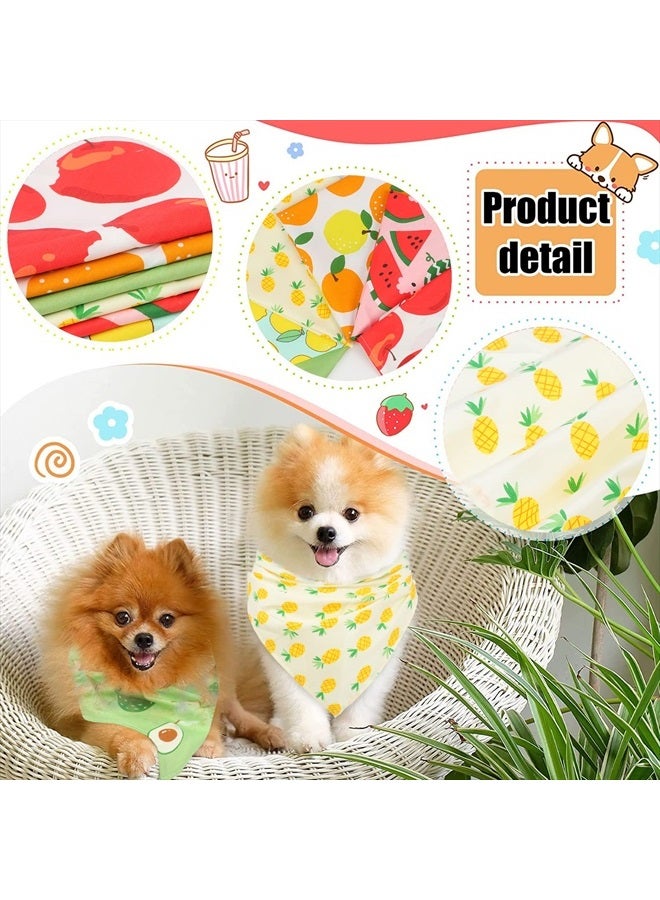 VIPITH 6 Pack Bundles Dog Bandanas, Bows & Bow Ties - Summer, Spring Floral Fruity Patterns for Boys and Girls' Dogs (Small to Large) - Image 4