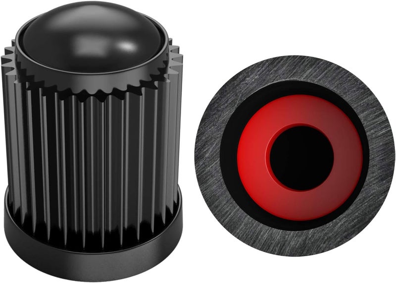 SAMIKIVA (30 Pack) Tire Stem Valve Caps, with O Rubber Ring, Universal Stem Covers for Cars, SUVs, Bike and Bicycle, Trucks, Motorcycles, Airtight Seal Heavy Duty (Black (30 Pack)) - Image 1