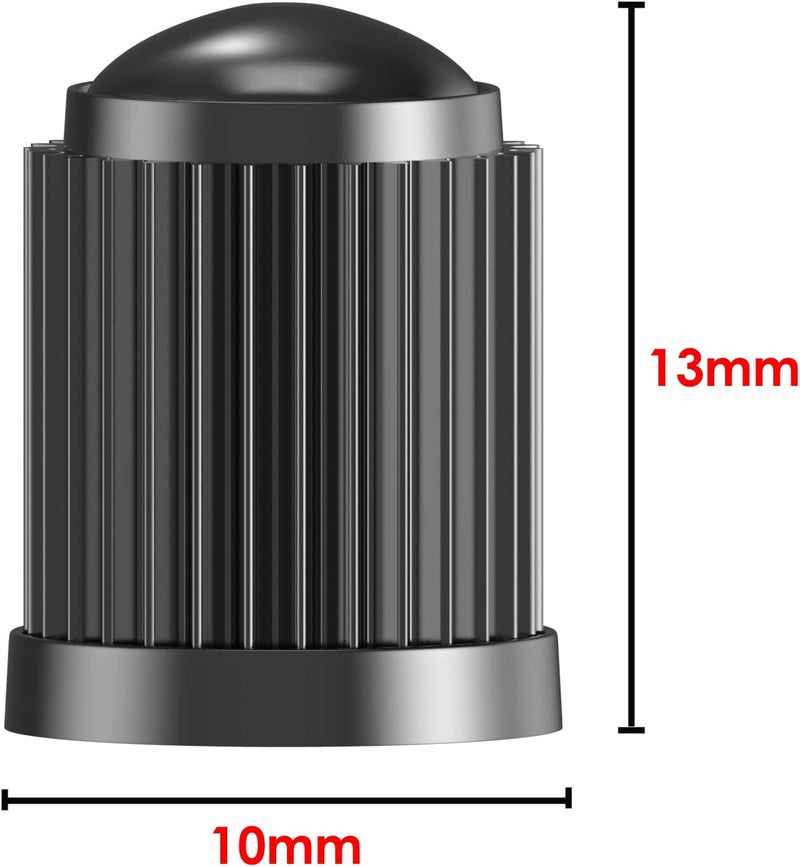 SAMIKIVA (30 Pack) Tire Stem Valve Caps, with O Rubber Ring, Universal Stem Covers for Cars, SUVs, Bike and Bicycle, Trucks, Motorcycles, Airtight Seal Heavy Duty (Black (30 Pack)) - Image 3