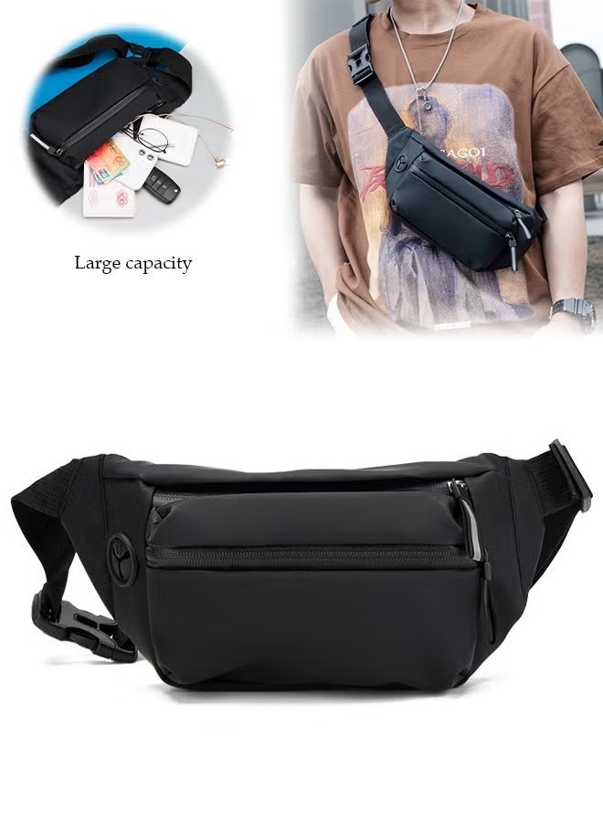 GIFT Crossbody Fanny Pack for Women Men,Crossbody Waist Bag Belt Bag, Slim Running Belt Waist Pack, Fashion Water Resistant Waist Pouch Packs Chest Bag with Adjustable Strap for Travel Walking Running Hiking Cycling - Image 1