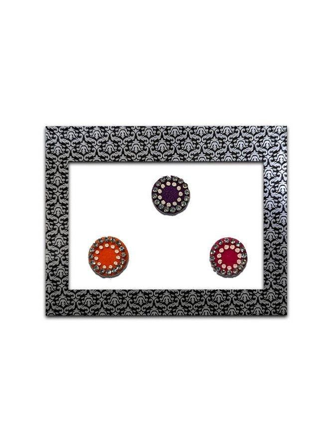Comet Busters Bindiful Round Bindis With Stone Border (10 mm) (BFO084) - Image 1