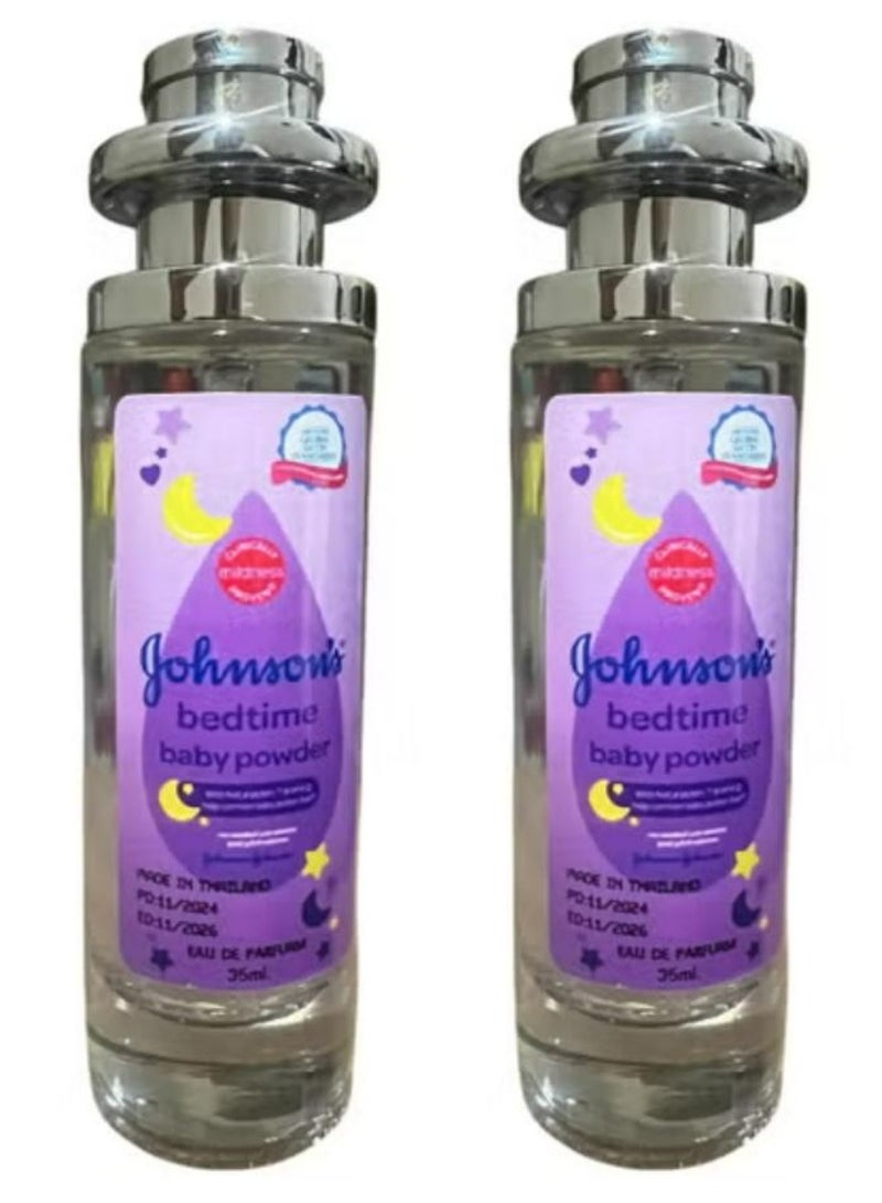 جونسون بيبي عطر بودرة وقت النوم 35 مل قطعتين