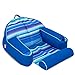 Big Joe Lazy Lounger No Inflation Needed Pool Float with Headrest and Footrest Blurred Blue Double Sided Mesh Quick Draining Fabric 35 feet Lounger - Image 3