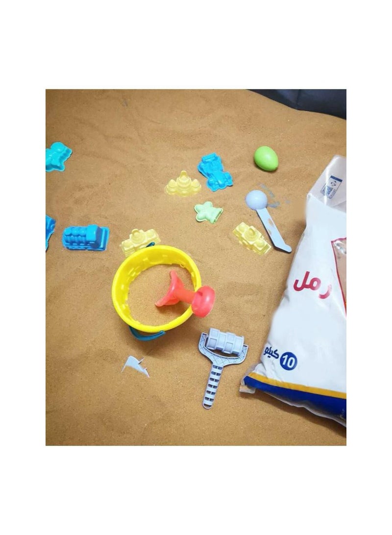 Natural Play Sand for Kids – 10KG Clean and Soft Sand for Castle Building, Sensory Activities, and Indoor/Outdoor Fun  - Image 3