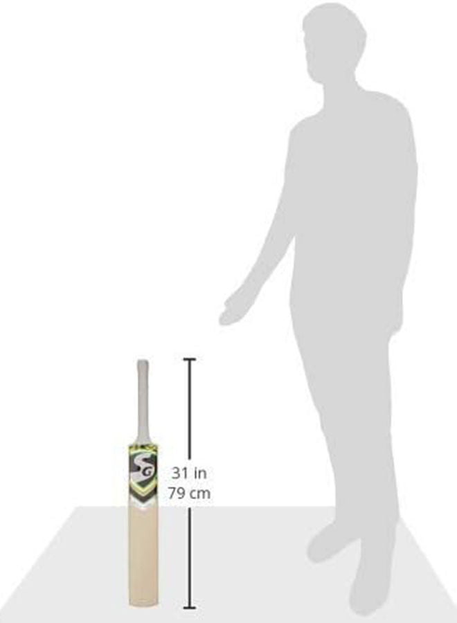 SG Savage Plus Cricket Bat For Mens and Boys (Beige, Size - 4) | Material: Kashmir Willow | Lightweight | Free Cover | Ready to play | For Profe ional Player - Image 5
