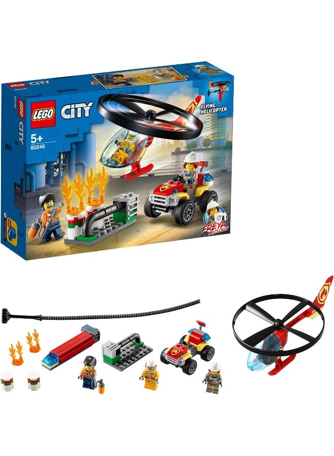 LEGO مجموعة بناء طائرة هليكوبتر إطفاء الحرائق من ليجو سيتي 60248 (93 قطعة) - Image 3