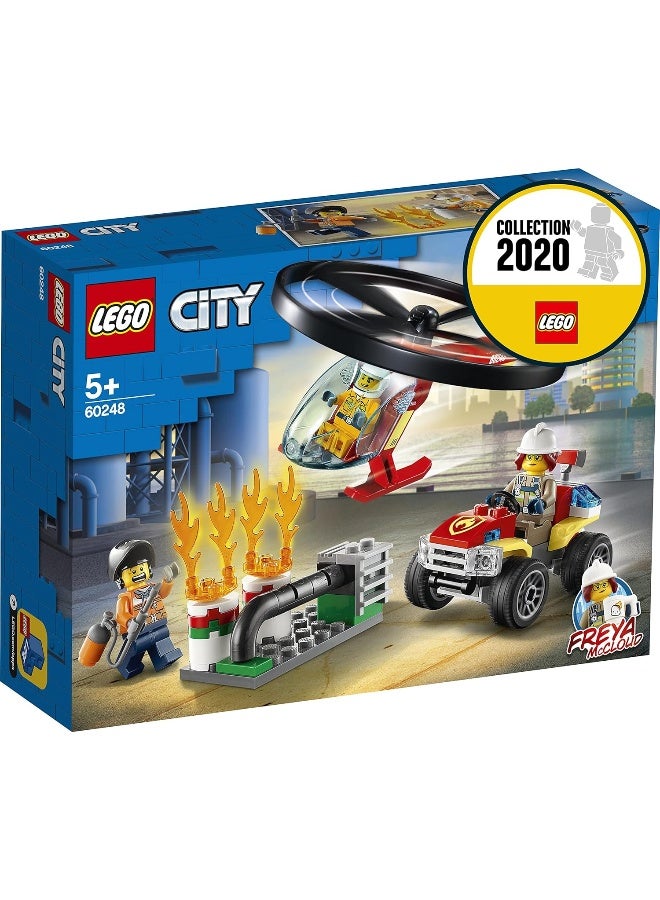 LEGO مجموعة بناء طائرة هليكوبتر إطفاء الحرائق من ليجو سيتي 60248 (93 قطعة) - Image 1