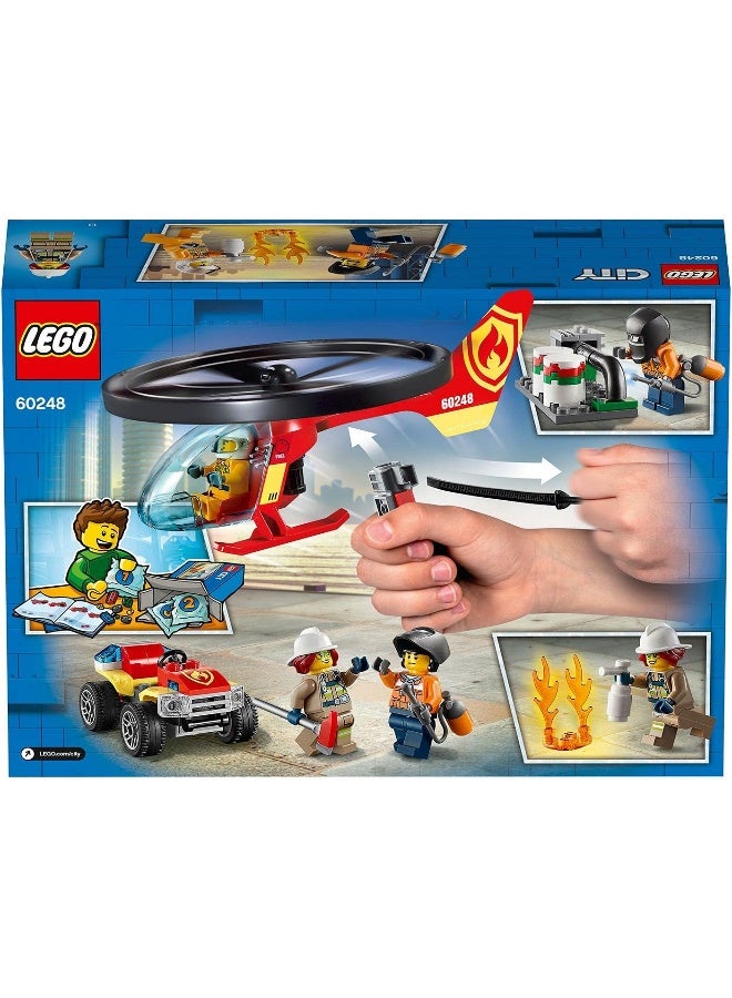 LEGO مجموعة بناء طائرة هليكوبتر إطفاء الحرائق من ليجو سيتي 60248 (93 قطعة) - Image 2