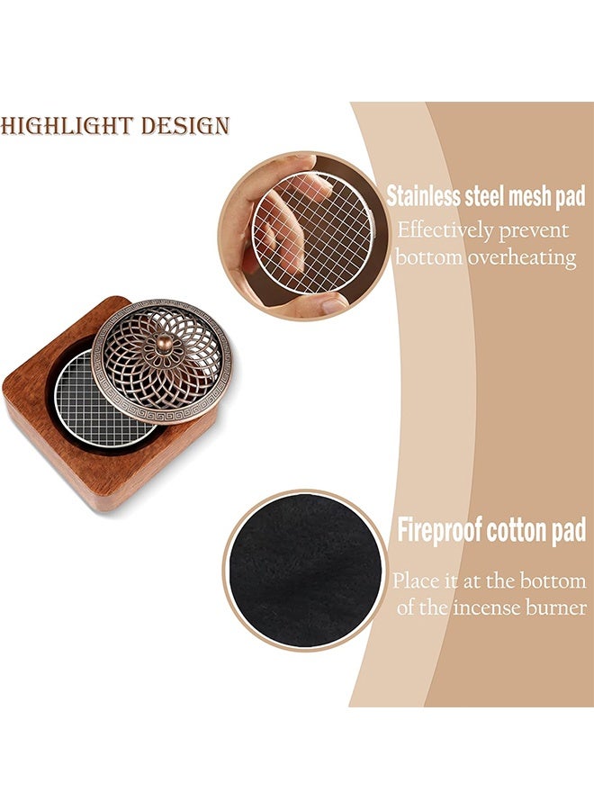 Walnut Incense Burner/Bakhoor Burner - High-Quality Solid Wood Construction, Perfect for Home Decor - Image 5