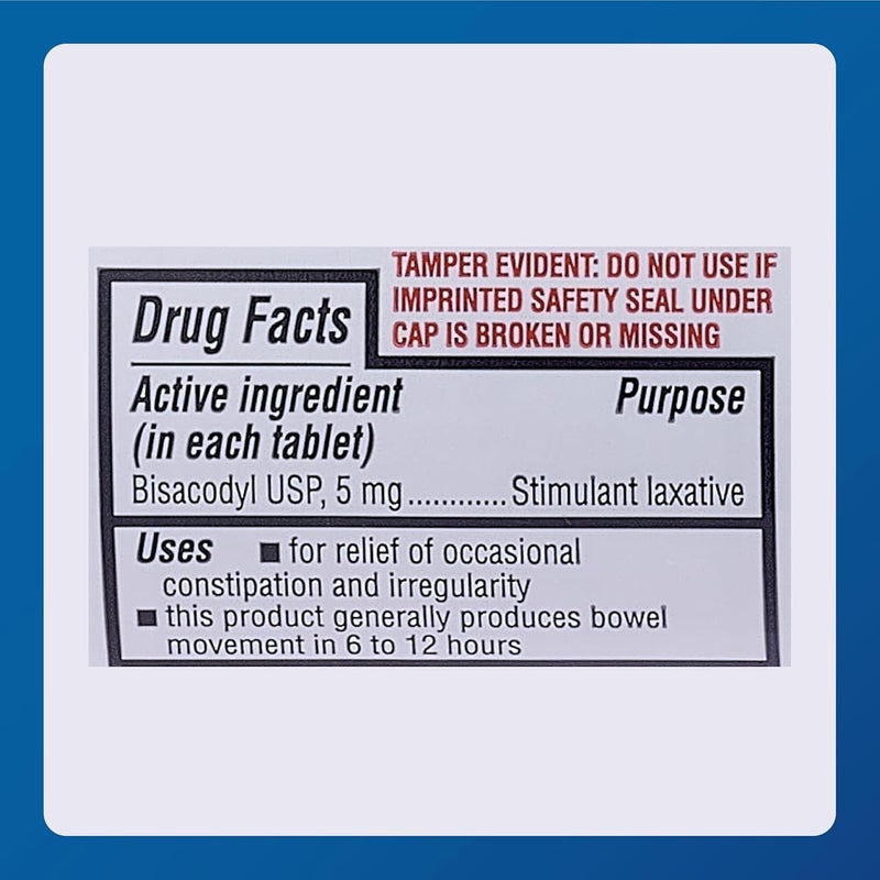 MAJOR Bisacodyl 5 mg  Comfort Coated Stimulant Laxative for Gentle Dependable Constipation Relief  1000 Tablets 1 Pack - Image 5