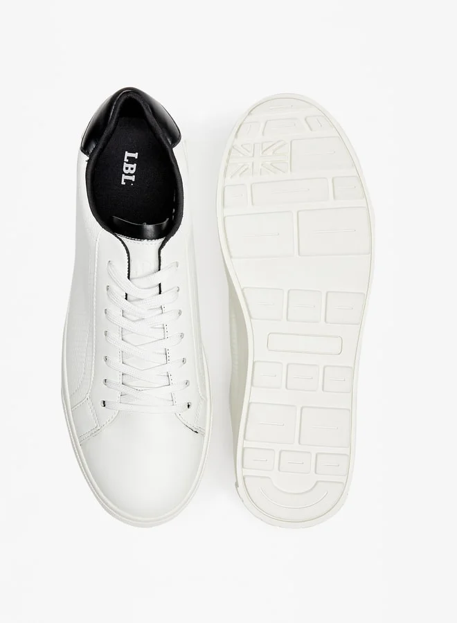 ال بي ال من شو اكسبرس Men Solid Low Ankle Sneakers with Lace-Up Closure
