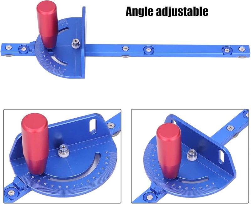 Aluminum Alloy Miter Gauge Precision Adjustable Angle Tool for Table Saws Band Saws - Image 4