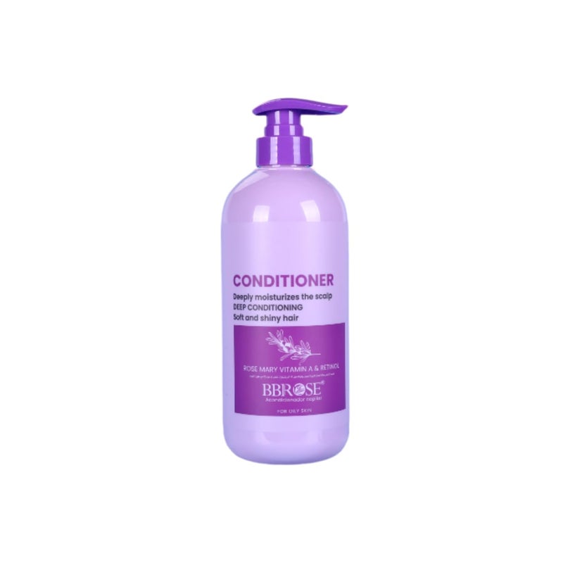 Rosemary Conditioner – Deeply Moisturizing Scalp Treatment for Luxuriously Soft & Shiny Hair, Infused with Vitamin A & Retinol for Enhanced Nourishment and Repair