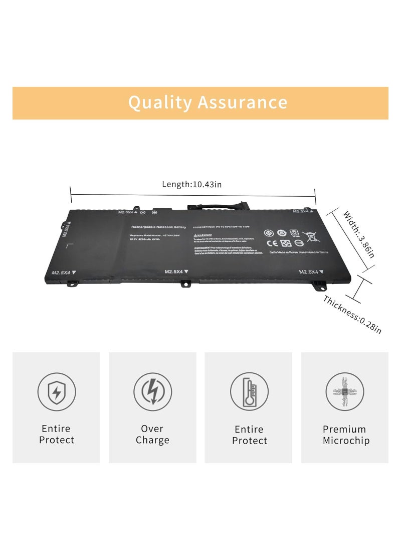 Generic - EzVoIt ZO04XL Laptop Battery Replacement for HP ZBook Studio G3 G4 Mobile Workstation Series ZO04 ZO06 ZO06XL 808396-421 - Image 1