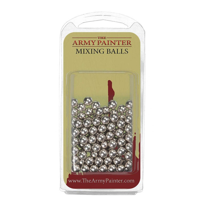 The Army Painter Paint Mixing Balls - Rust-Proof Stainless Steel Paint Mixing Balls for Mixing Model Paints - Stainless Steel Mixing Agitator Balls and Paint Balls, 5.5mm - apr. 0.22in, 100 Pcs - Image 1