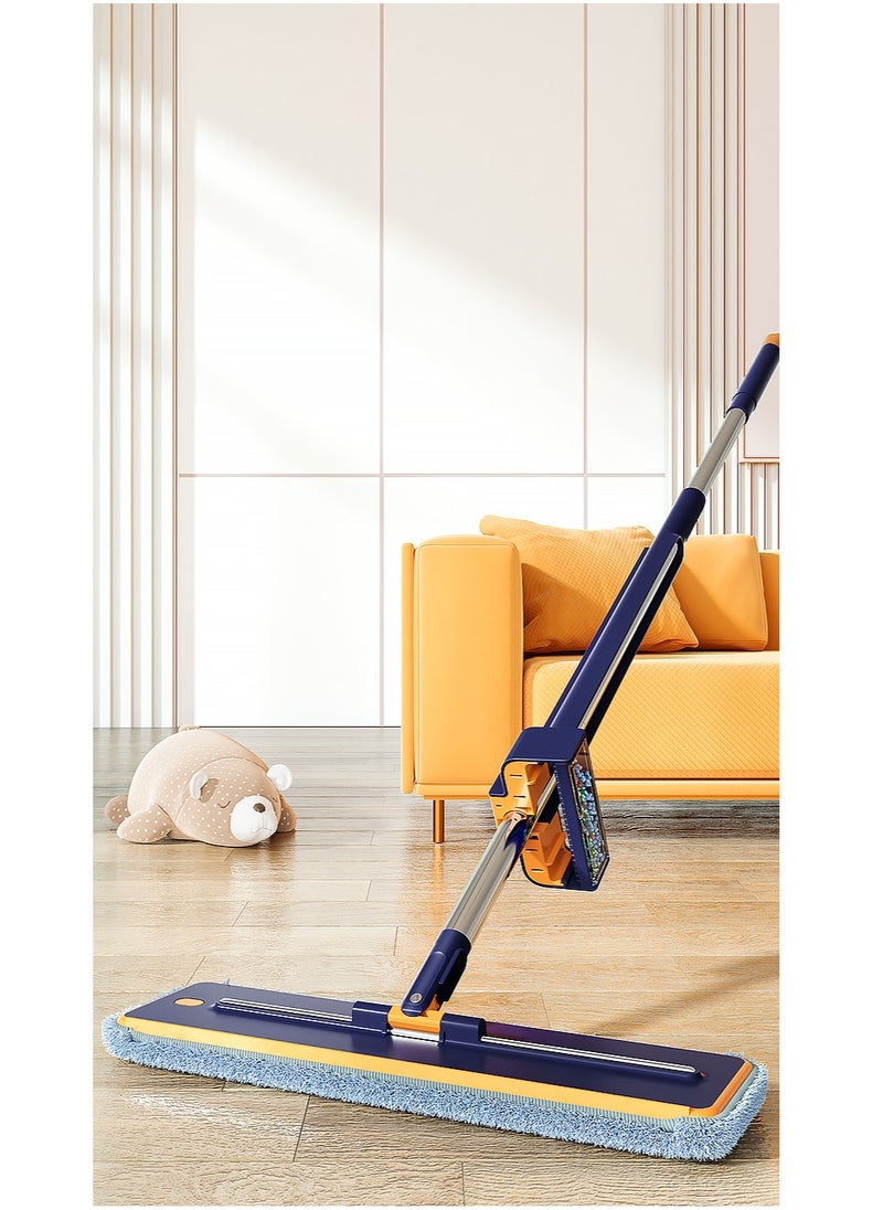 Hands Free Flat Mop | Microfiber Cloth With Self Squeezing Water |  Wet & Dry | Washable Pads | 360° Rotating Mop | All Kinds Of Floor Cleaning - 42 cm DARK BLUE CP615 - pzsku/ZDC2B710BD8FECC162C03Z/45/_/1706340593/13d796a9-9d07-46f3-8989-3ece4f7ab3fd