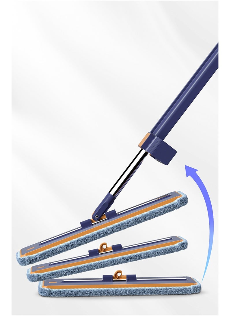 Hands Free Flat Mop | Microfiber Cloth With Self Squeezing Water |  Wet & Dry | Washable Pads | 360° Rotating Mop | All Kinds Of Floor Cleaning - 42 cm DARK BLUE CP615 - pzsku/ZDC2B710BD8FECC162C03Z/45/_/1706340694/dbe6e585-06fa-4648-9355-67402a1e5012