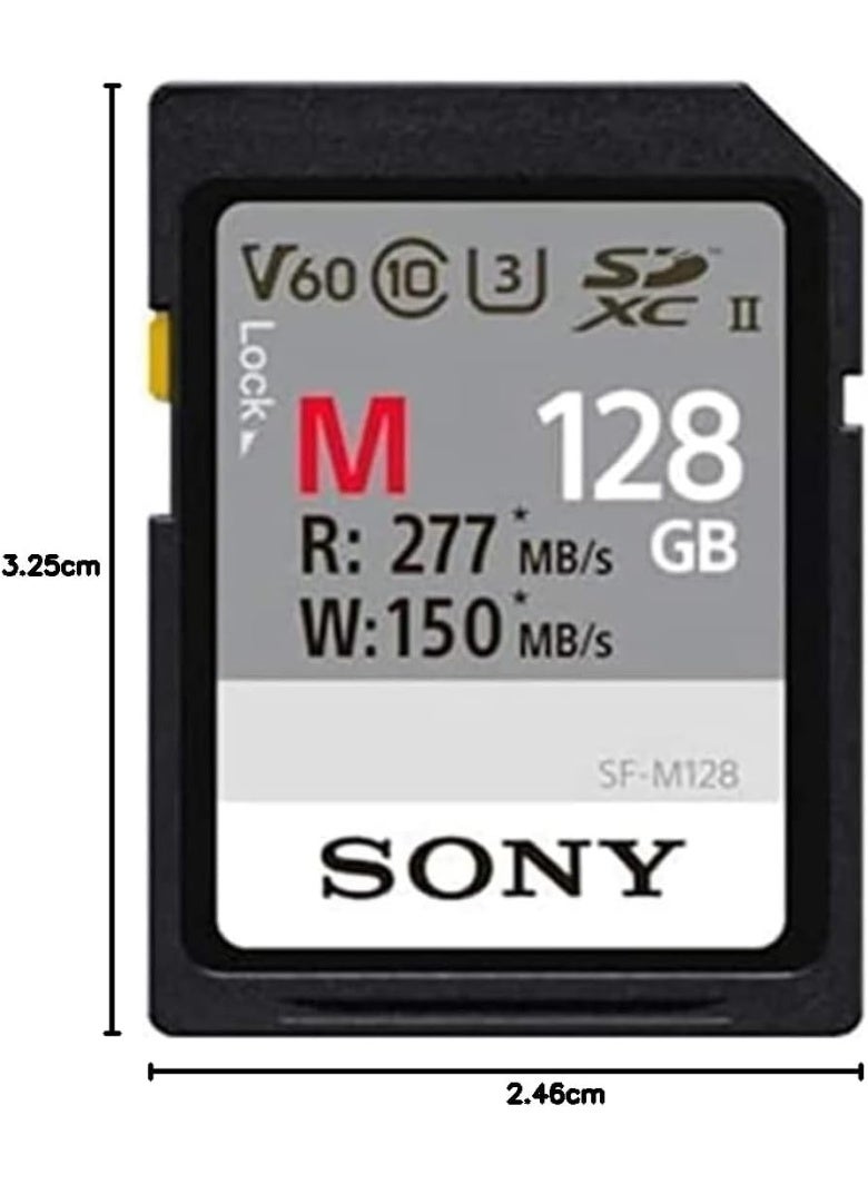 Sony 128 GB Memory Card For Multi - Secure Digital Extended Capacity - SF-M128 128 GB - Image 1