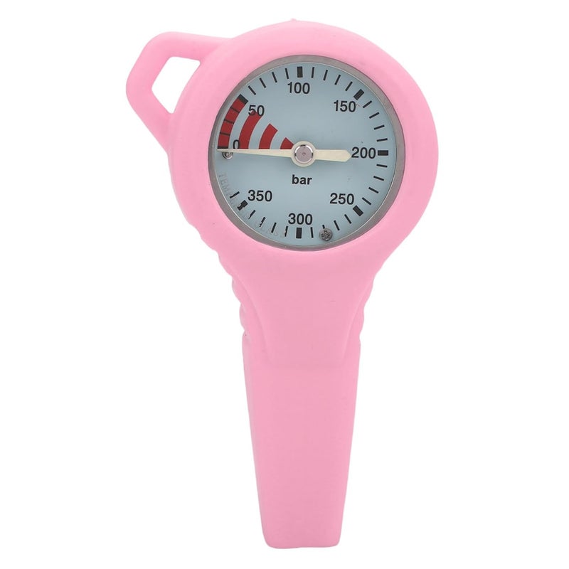 RiToEasysports Metal Dive Pressure Meter, Luminous Steel BCD Underwater Diving Pressure with Accurate Residuum Measurement, for Scuba Divers (Pink) - Image 2