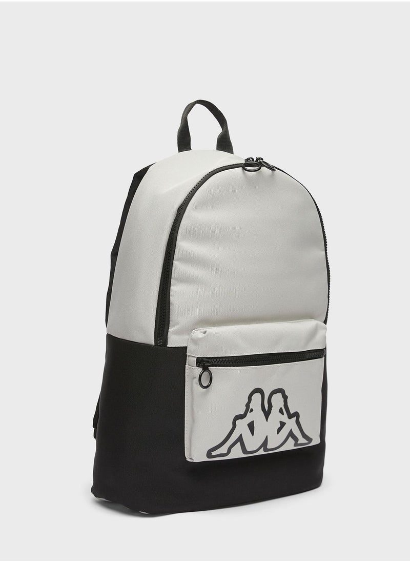 Logo Print Backpack