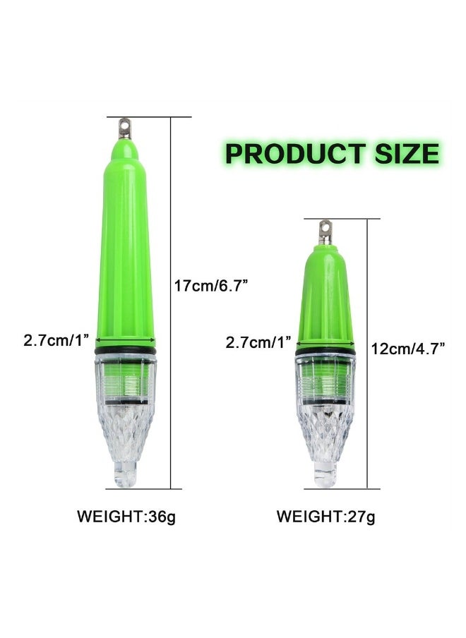 Generic - LED Underwater Fishing Light, 4Pcs Deep Drop Super Waterproof LED Fishing Light, Attractive Glow Bait Lure Green Lamp Night Fishing Tools for Saltwater Freshwater - Image 1