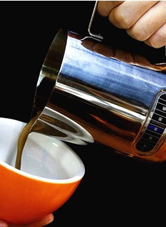 Generic ProfessiProfessional Milk Frothing Pitcher 350ml (Carafe) with Built-in Milk Thermometer - Stainless Steel 304onal Milk Frothing Pitcher 350ml (Carafe) - Stainless Steel 304  - Image 3