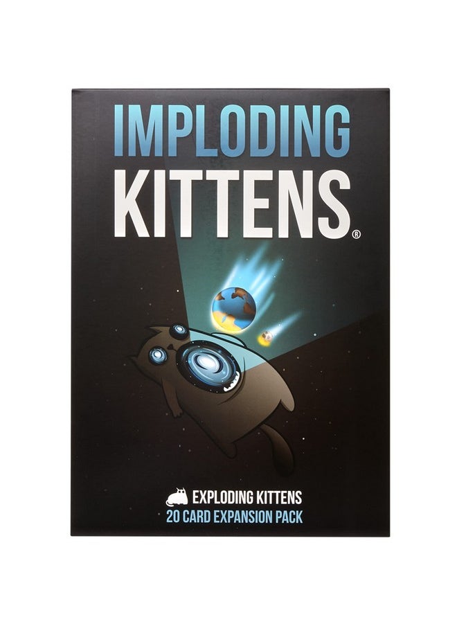 Exploding Kittens LLC Imploding Kittens Expansion Pack by Exploding Kittens, Original Game Required - 2-5 Players - Ages 7+ - 15 Minutes to Play - Ideal for Party, Family Game Night, Fun for Kids and Adults  - Image 1