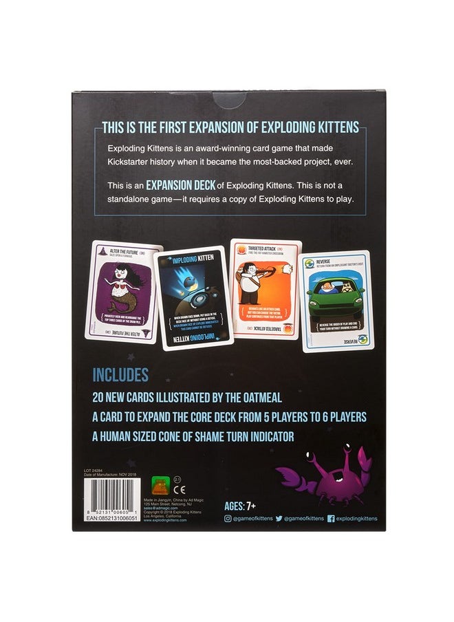 Exploding Kittens LLC Imploding Kittens Expansion Pack by Exploding Kittens, Original Game Required - 2-5 Players - Ages 7+ - 15 Minutes to Play - Ideal for Party, Family Game Night, Fun for Kids and Adults  - Image 5