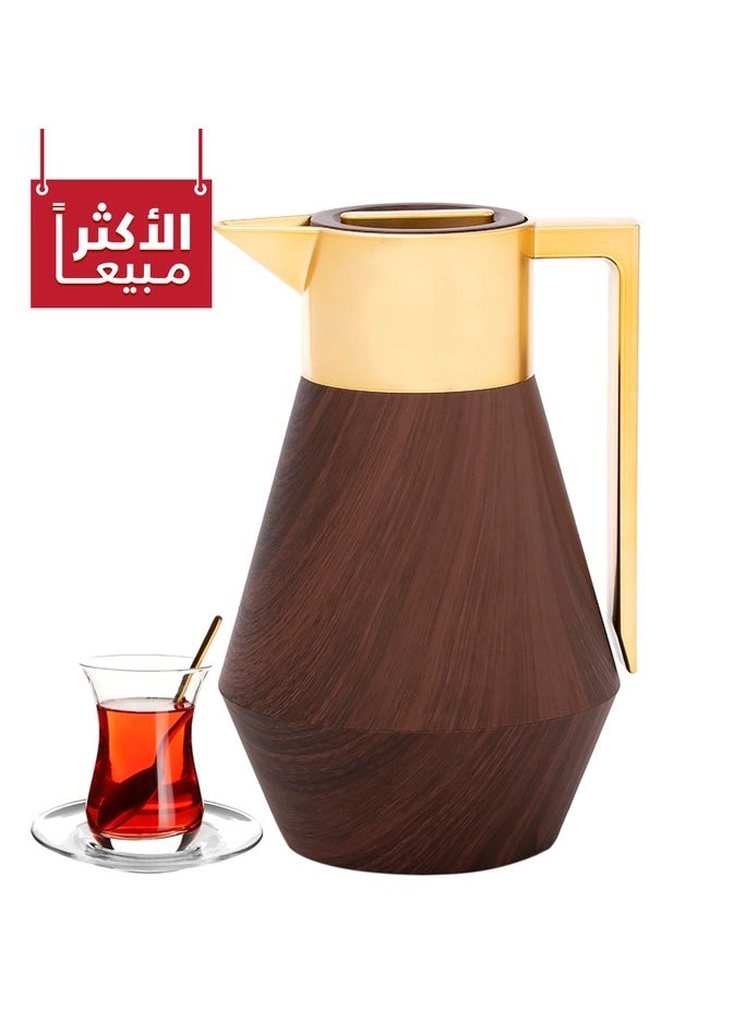 السيف غاليري ترمس إفرست ليديا، 1 لتر، يد ذهبي - بني  - Image 1