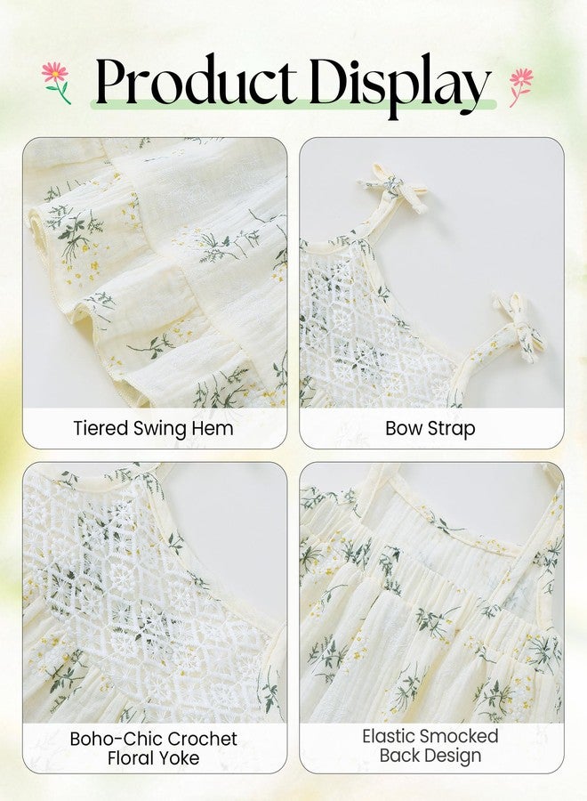 Mioglrie Baby Girls Dresses 6 9 12 Month Girl Clothes Infant Summer Outfits Boho Cute Apricot Ruffle Spaghetti Strap Halter Causal Sundress - Image 5