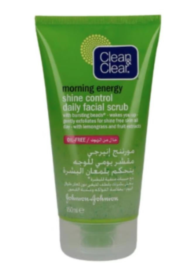 Clean & Clear Shine Control Daily Facial Scrub 150ml - Image 1