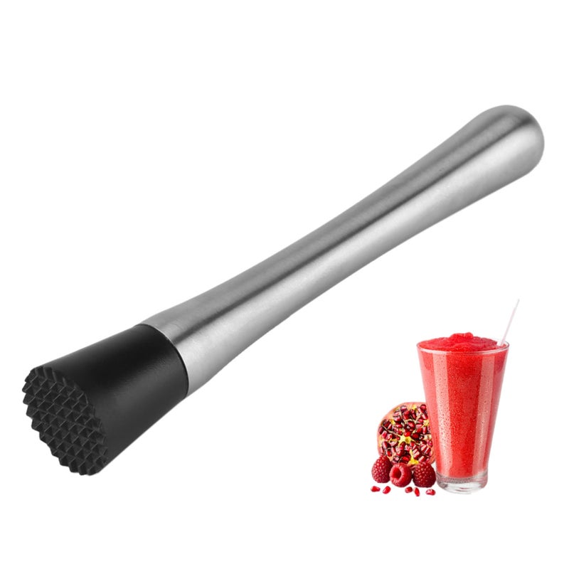 Fdit Cocktail Muddler Stainless Steel Bar Stick Mojito Masher Fruit Mixer Ideal Bartender Tool Barware - Image 1