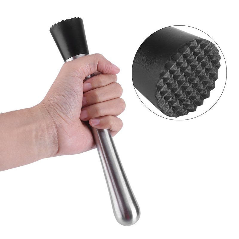 Fdit Cocktail Muddler Stainless Steel Bar Stick Mojito Masher Fruit Mixer Ideal Bartender Tool Barware - Image 5