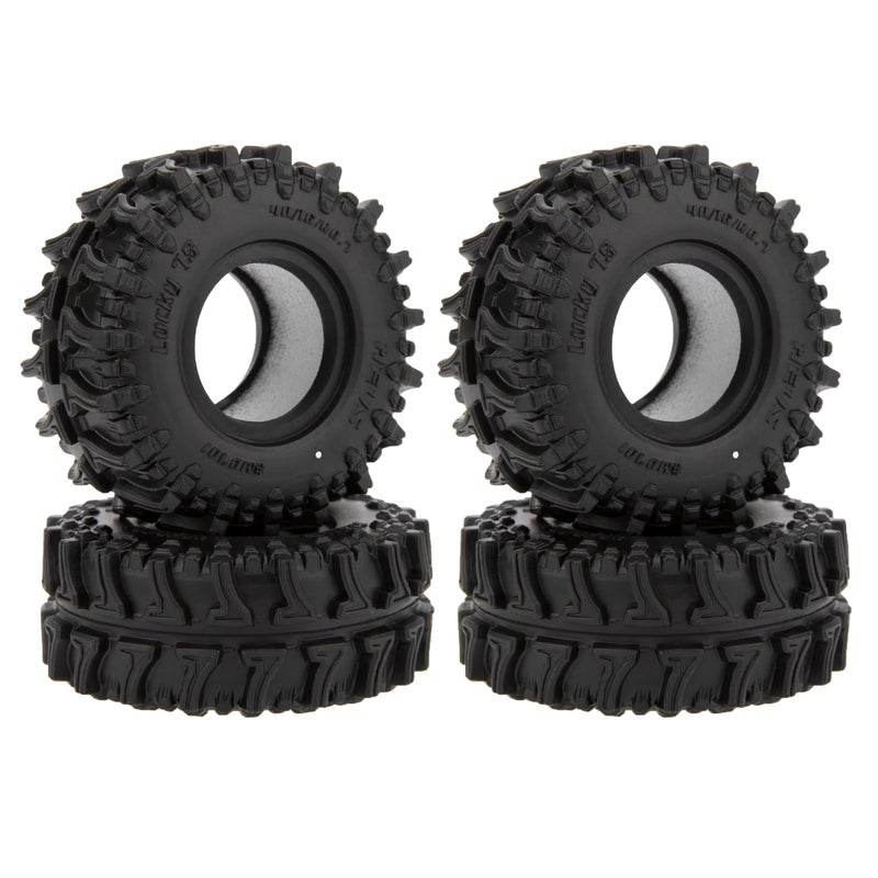 MEUS RACING 0.7 Tires - MS6 Lucky 7S Crawler Tires for Axial SCX30 Redcat Ascent-32 1/30 1/32 RC Crawler, 40mm/17mm/R0.7(#M0701) - Image 1