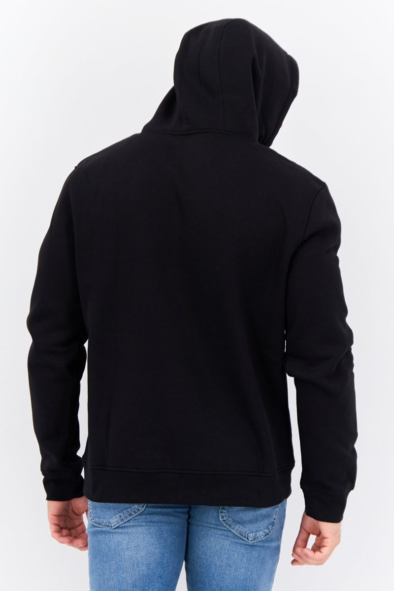 CROSSHATCH Men Hooded Brand Logo Long Sleeves Sweatshirt, White  - Image 3