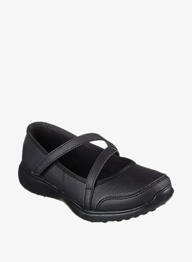 SKECHERS Girls' School Mary Jane Shoes With Hook And Loop Closure - Microstrides - Image 2