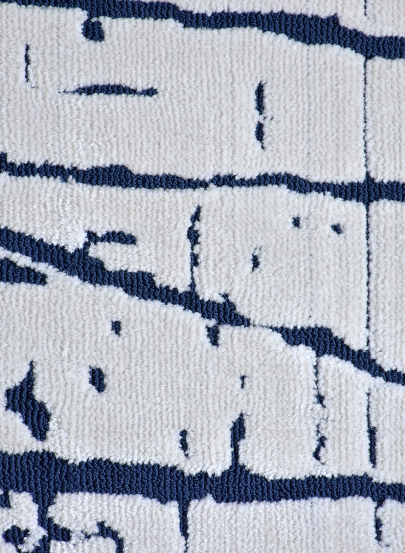 سجادة هندية سميكة مضادة للانزلاق مصنوعة آليًا من MESSONI-Ivory-Charcoal-150X230 سم - Image 5