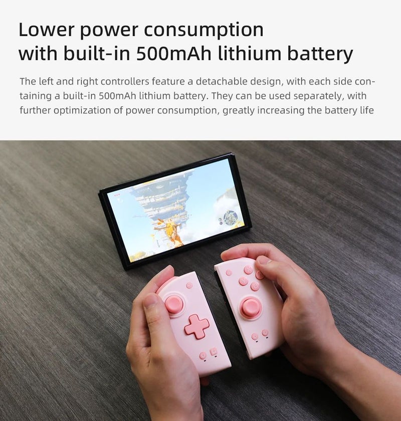 Mobapad M6 HD Gemini 2 Wireless Switch Controller Pro Joystick Gamepad, Pink - Image 5