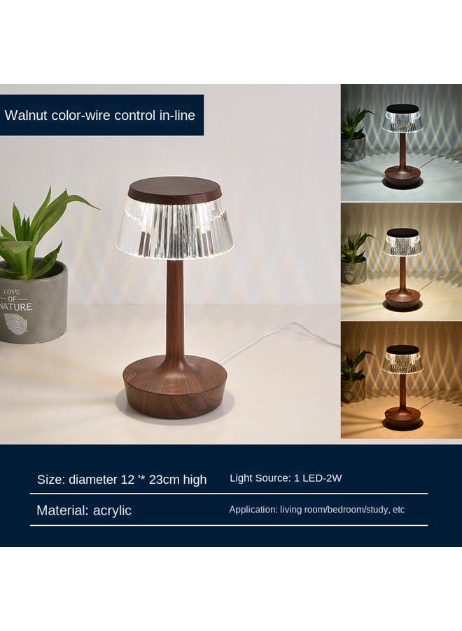 الأزرق جي دبليو شبكي جديد يشحن ضوء الفطر الإبداعي Led يشحن غرفة النوم بجانب السرير - Image 1