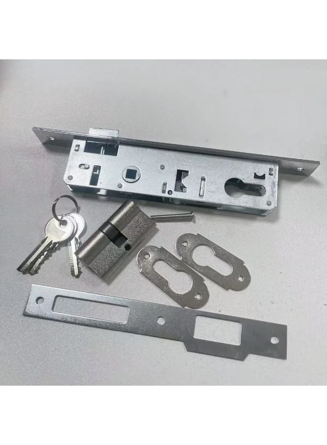 Heavy Duty 153U Door Lock Body Silvery No Battery Easy Installation Aluminum Frame Doors - Image 5