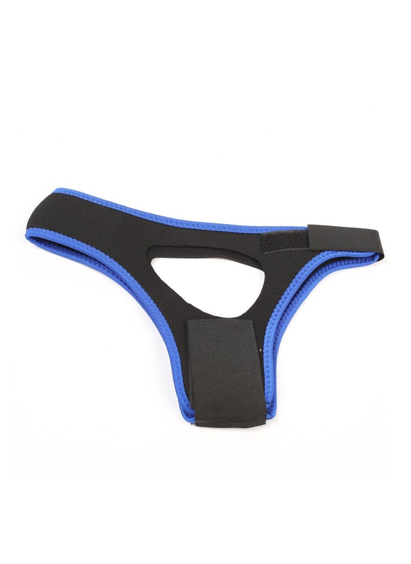 General - Anti-snoring chin strap, adjustable anti-snoring chin strap to prevent dislocation of the chin support strap, men and women (blue) - Image 1