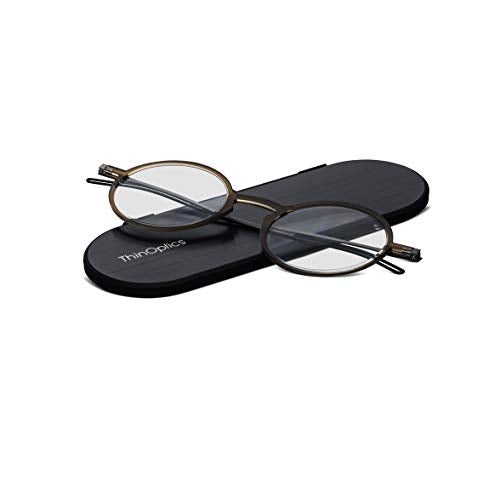 ThinOptics Unisex Adult Glasses Reading, Brown, 1.00 US - Image 3