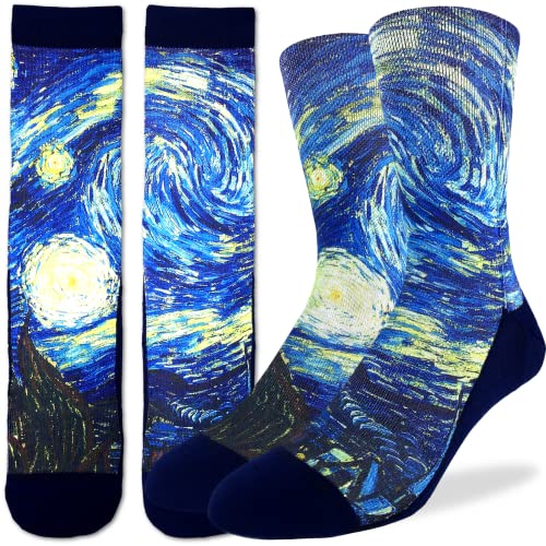 Good Luck Sock Men's The Starry Night Socks, Adult, Shoe Size 8-13 - Image 2