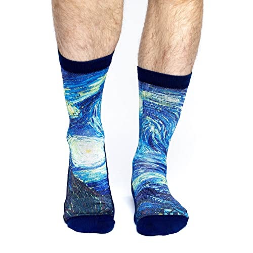 Good Luck Sock Men's The Starry Night Socks, Adult, Shoe Size 8-13 - Image 3