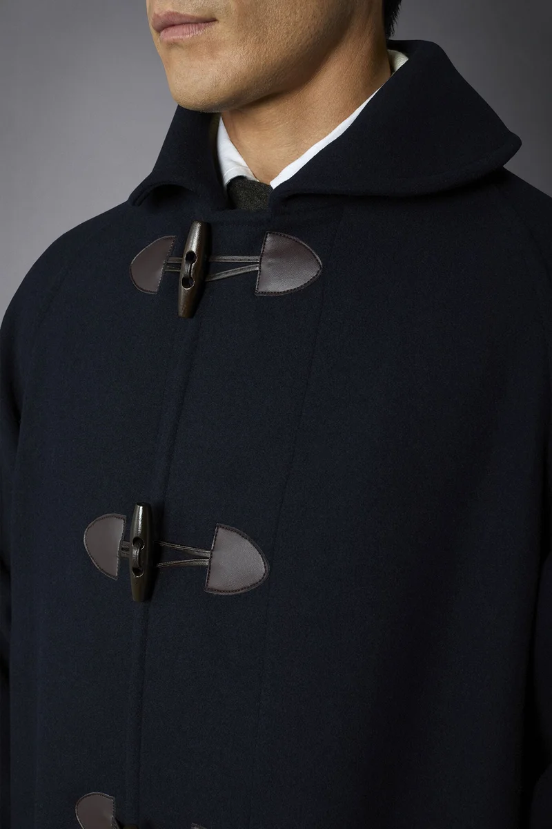 Doppelganger Blue Genderless hoodless wool-blend coat - Blue for Men | Best Price UAE