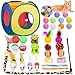 Retro Shaw Cat Toys Pack 33Pcs Interactive Kitten Toys for Indoor Cats Kitty with Collapsible Play Tunnel Tent Feather Teaser Wand Bell Balls Springs Mouse Toys for Boredom Relief Exercise - Image 3
