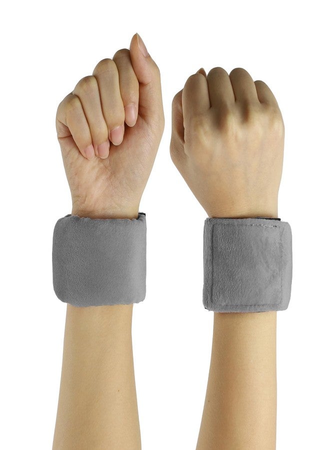 okmaba Sensory Weighted Bracelets Breathable Weighted Focus Bracelets (2 Pack - Adjustable Sensory Wristbands for Enhanced Concentration & Comfort (Grey - Image 1