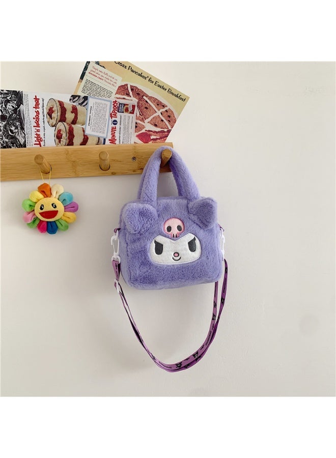 kuromi Plush cartoon small square bag hand-held crossbody toy bag  - Image 4