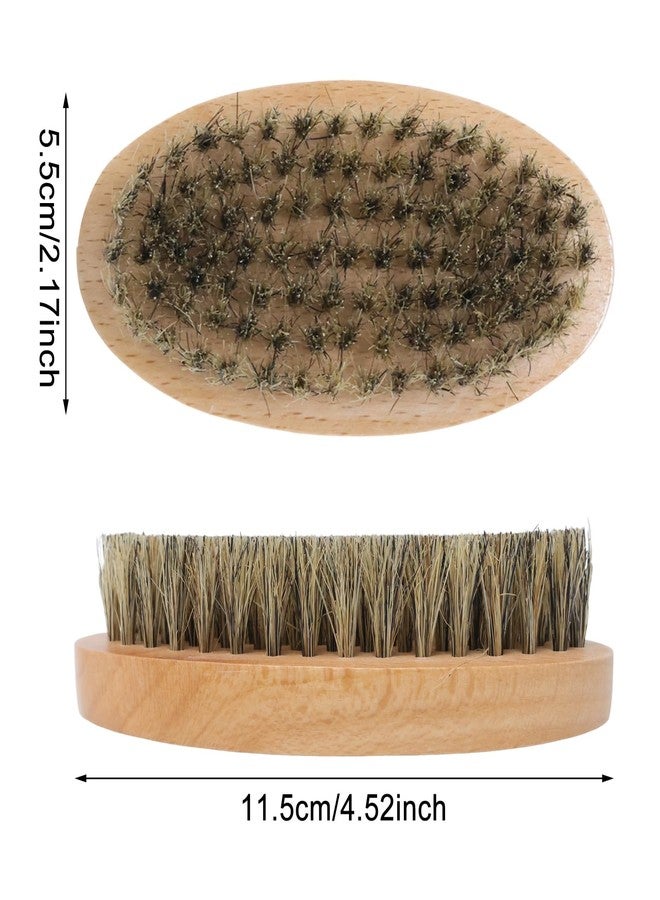 yueton 2PCS Nanzhu Beard Brush Men's Styling Beard Combing Brush Clean and Beautify Hair Combs for Long Beard Combing Hair Salon Cleaning Brush Fragmented Hair Cleaning Accessories - Image 2